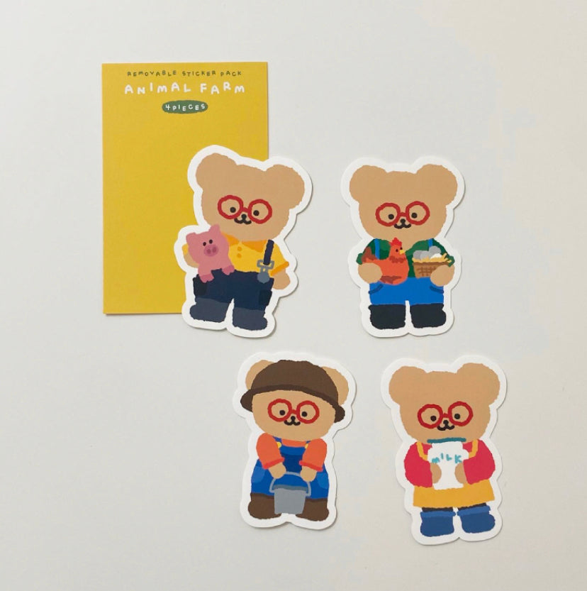 |TETEUM| ANIMAL FARM STICKER PACK