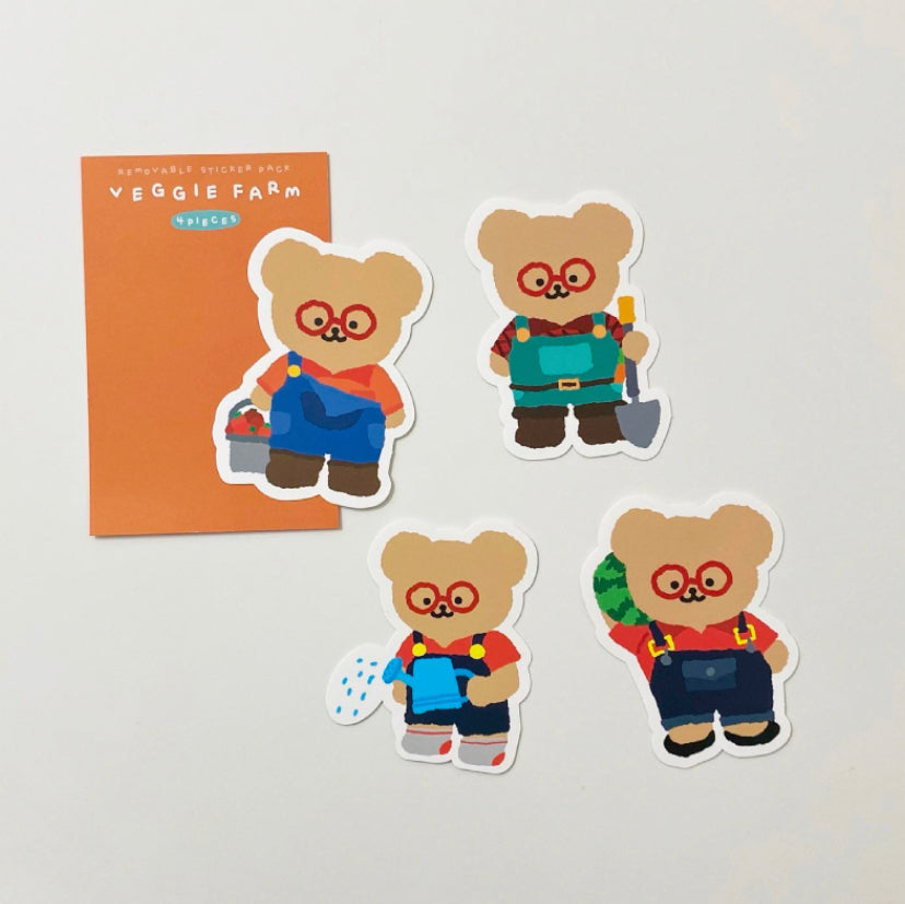 |TETEUM| VEGGIE FARM STICKER PACK