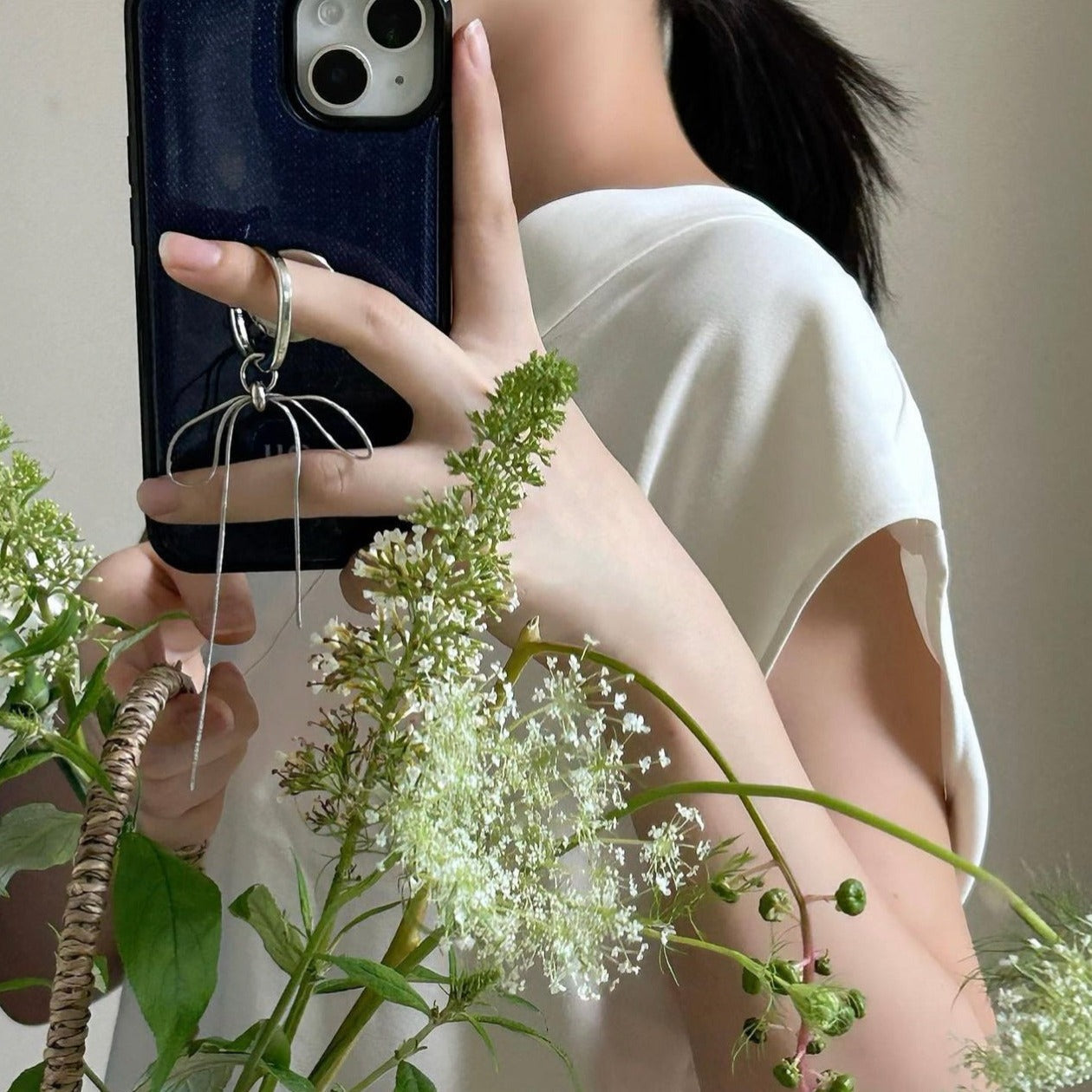 |Loumoi| Present Series DENIM LOVE / Deep Blue Phone Case