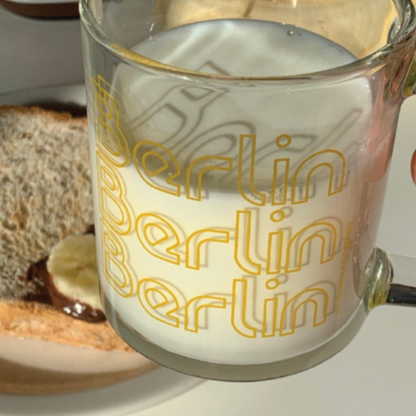 |sunday morning plate| City Glass 250ml - Berlin