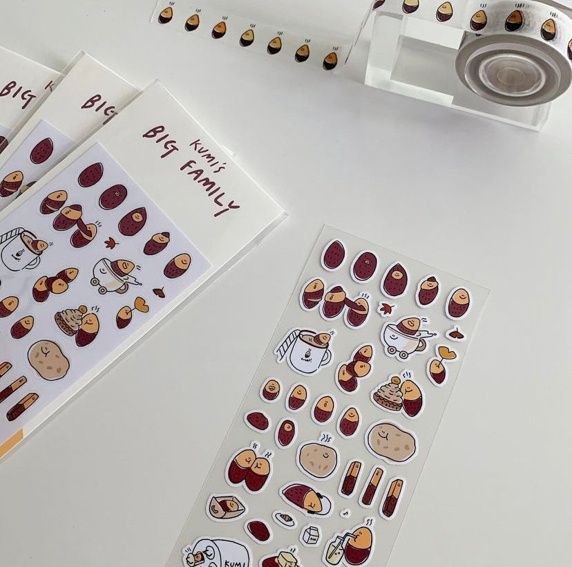 |second morning| Kumi's Big Family Removable Sticker