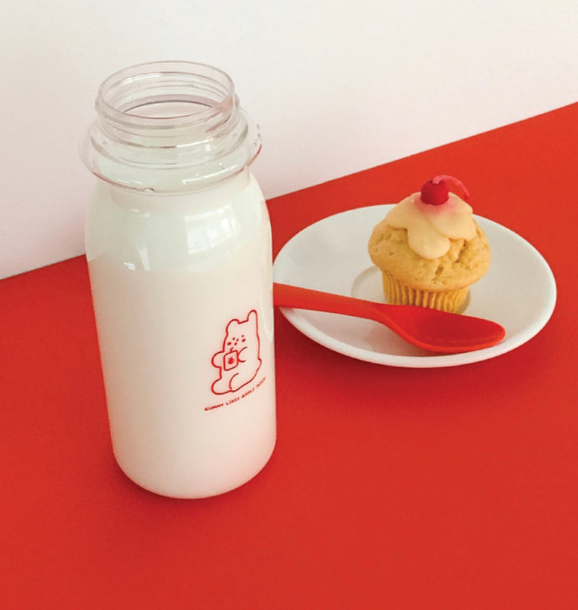 |THENINEMALL| Apple Juice Gummy Milk Bottle 480ml