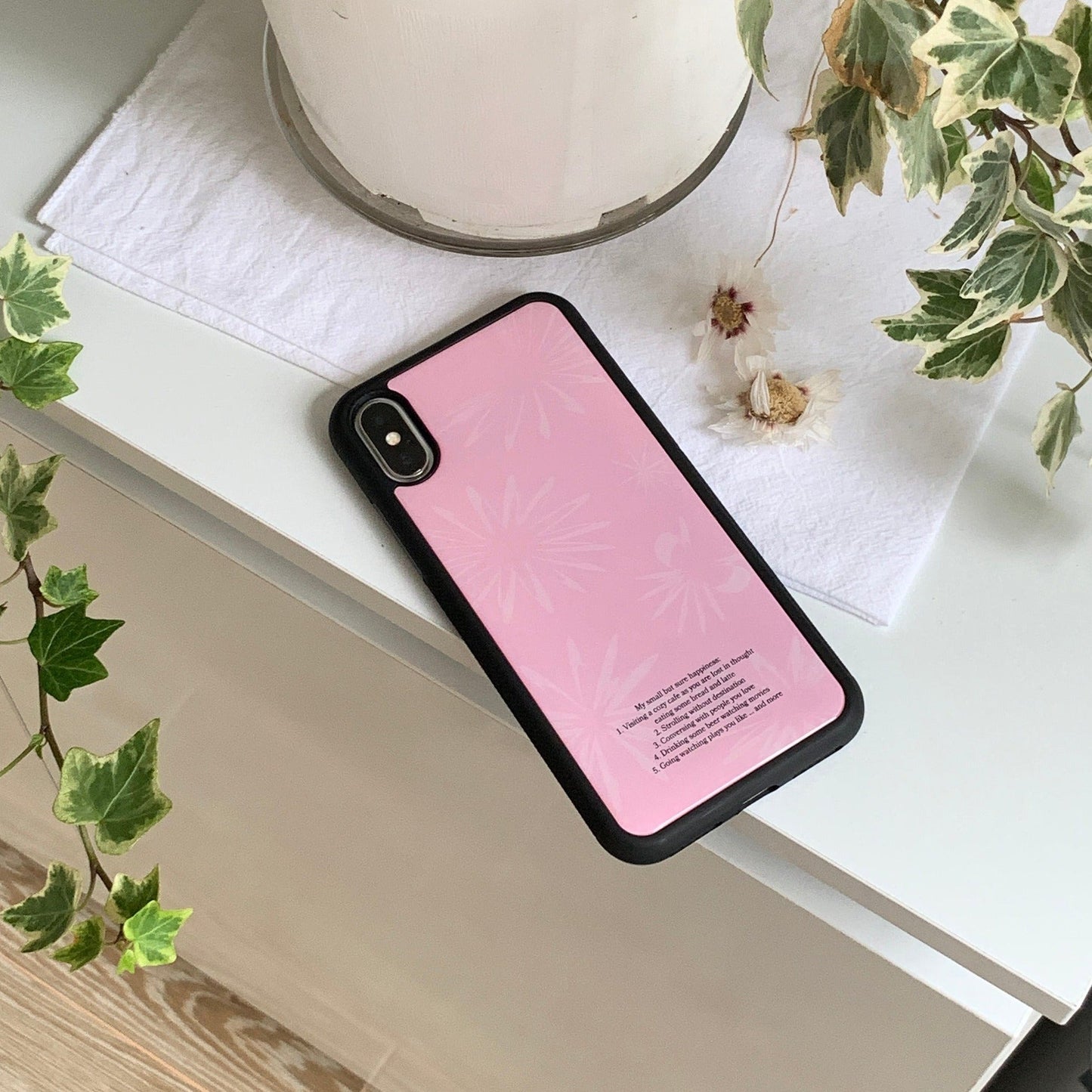 |your emotions| Sunflower Pink Epoxy Phone Case