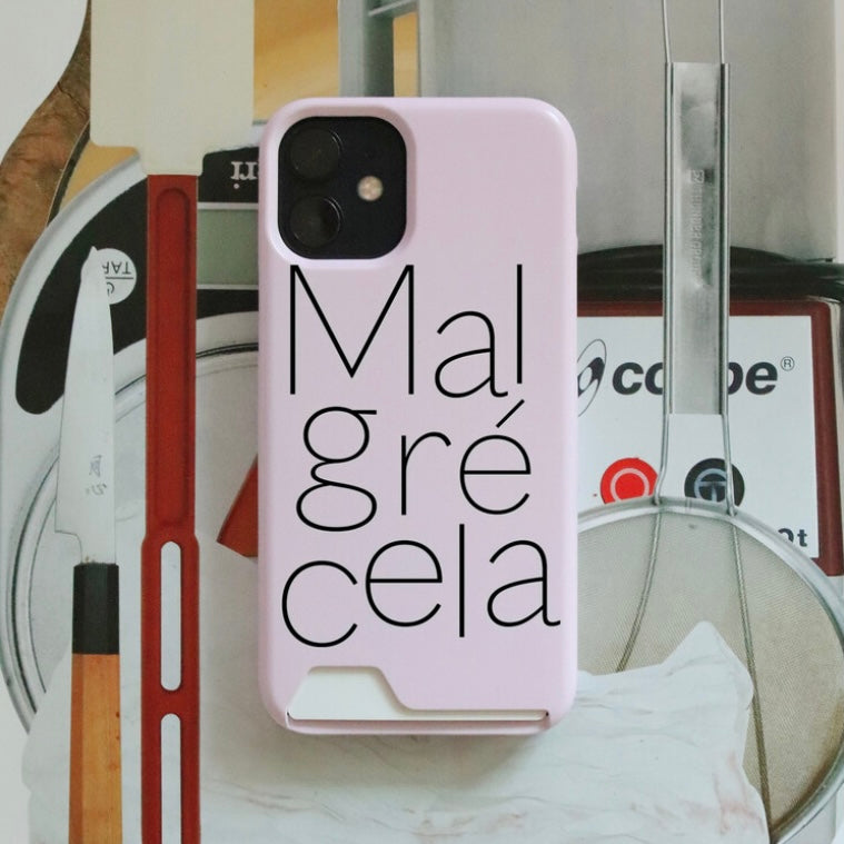 |Malgrecela| Logo Hard Card Case (Berry)
