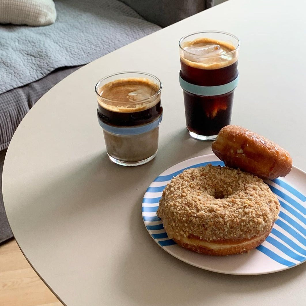 |SINON SHOP| Colour Line Glass Cup 4P Set(270ml/320ml)