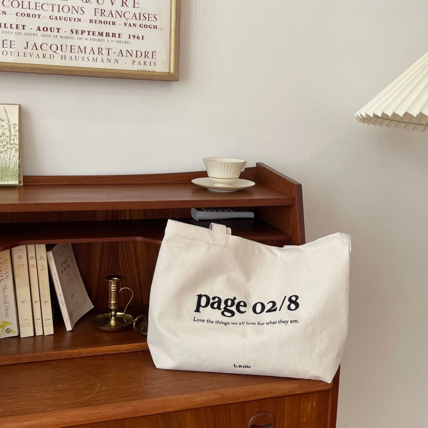 |b.write| Page Ecobag (Ivory)