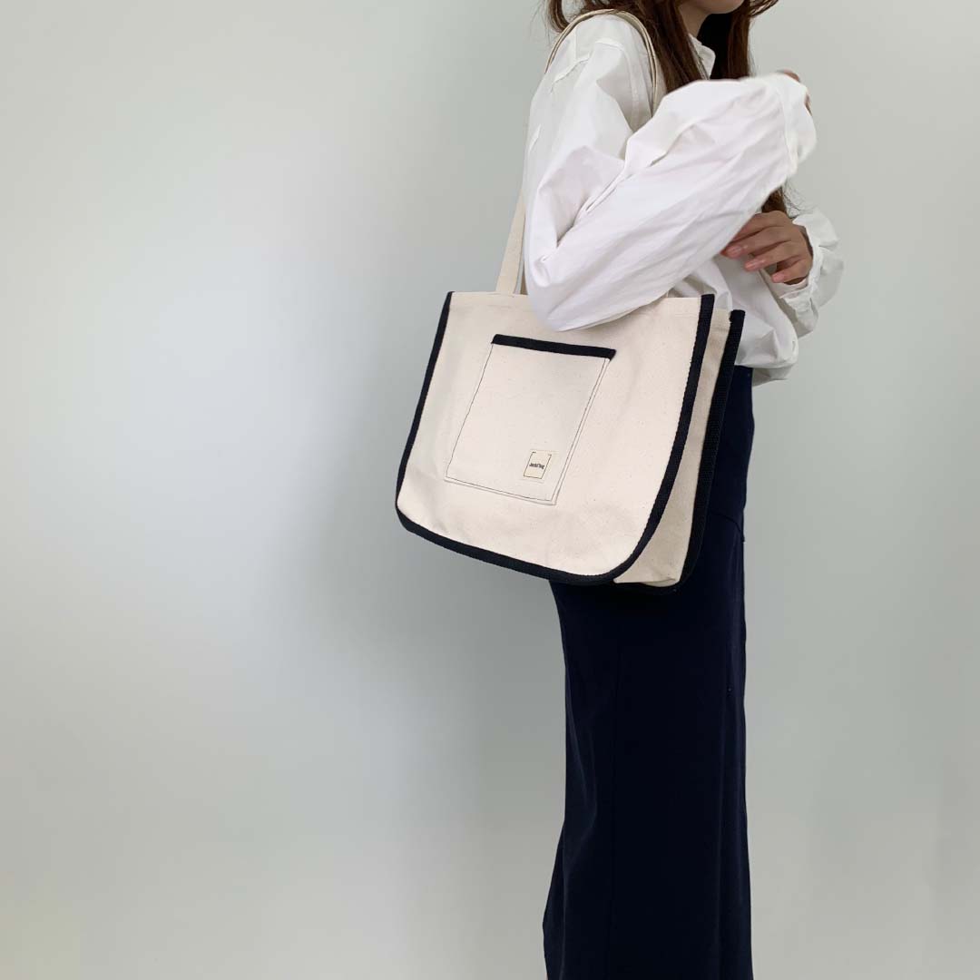 |JackO'bag| Line tote bag (Renewal ver.) (2 Colour)