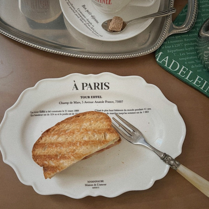 |MAMANAUBE| à Paris Tour Eiffel Plate