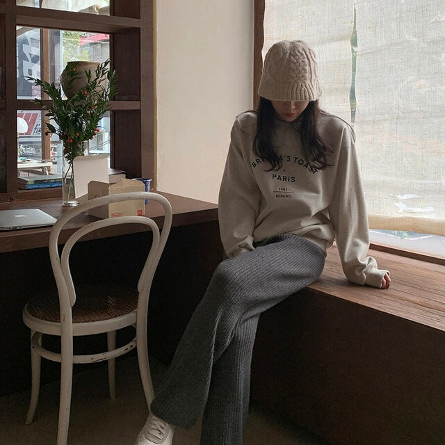 |MERRY AROUND| |wool 80%| Soft Wool Golgi Pants (4 colour)
