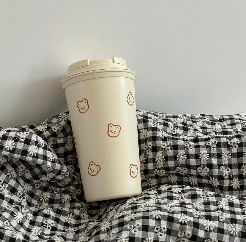 |pureureum design| Cupid Bear Pattern Tumbler 453 ml