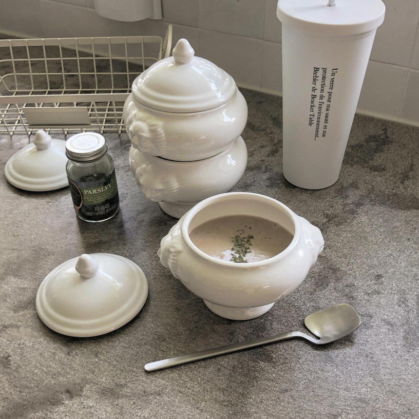 |Bracket Table| French Soup Bowl