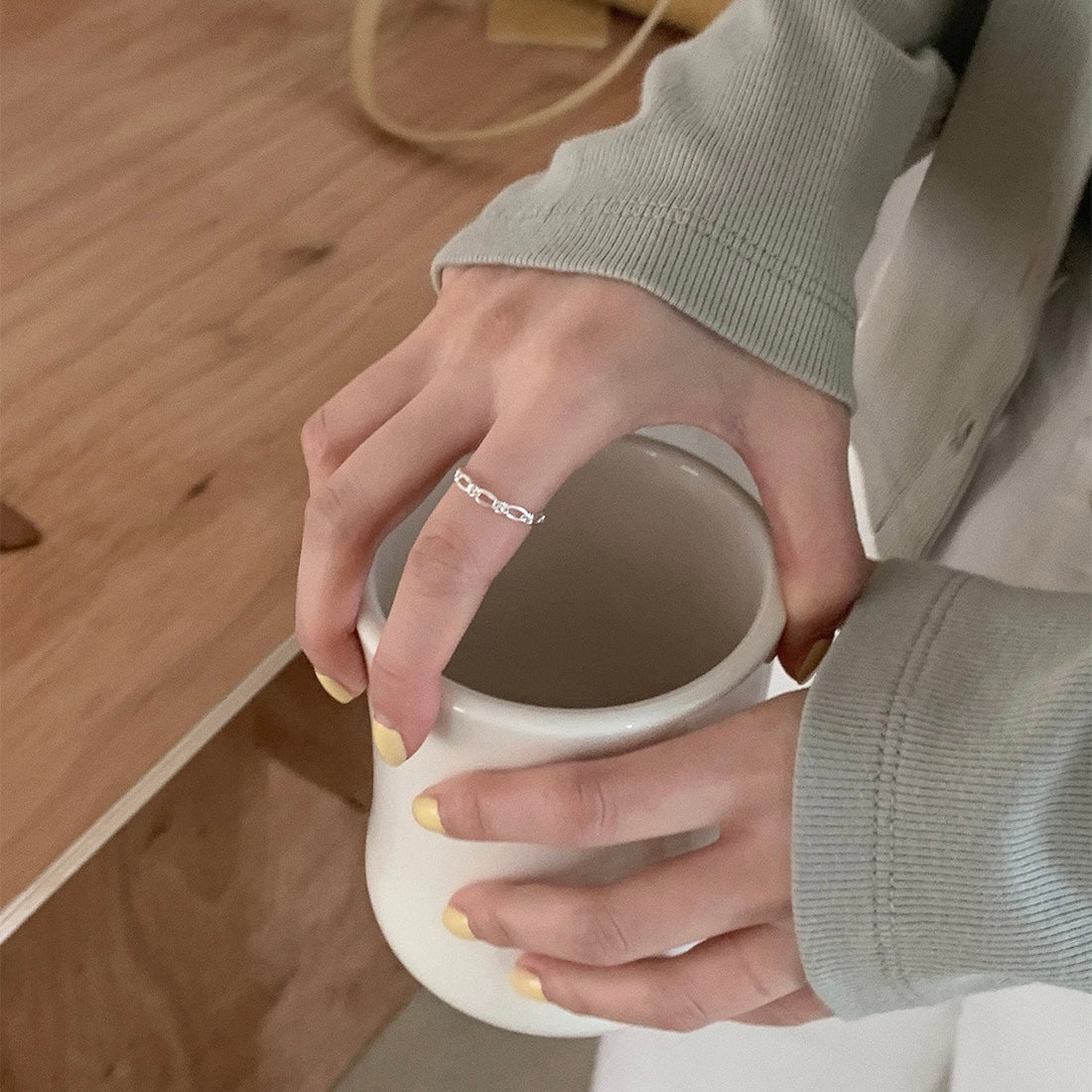 |feelings| Antique Silver Ring