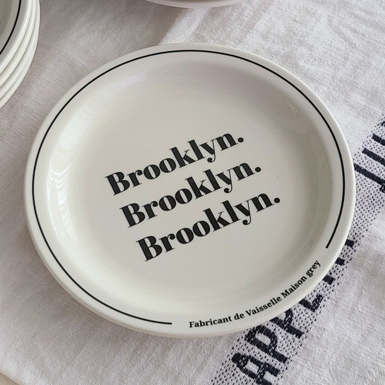 |Maison grey| Brooklyn Plate (18cm)