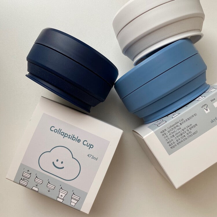 |skyfolio| Folding Silicone Tumbler 473ml