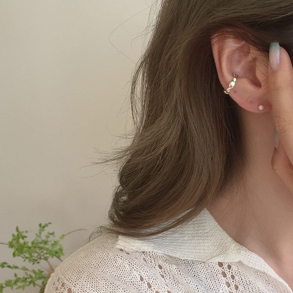 |moat| Jade Earcuff (silver925)
