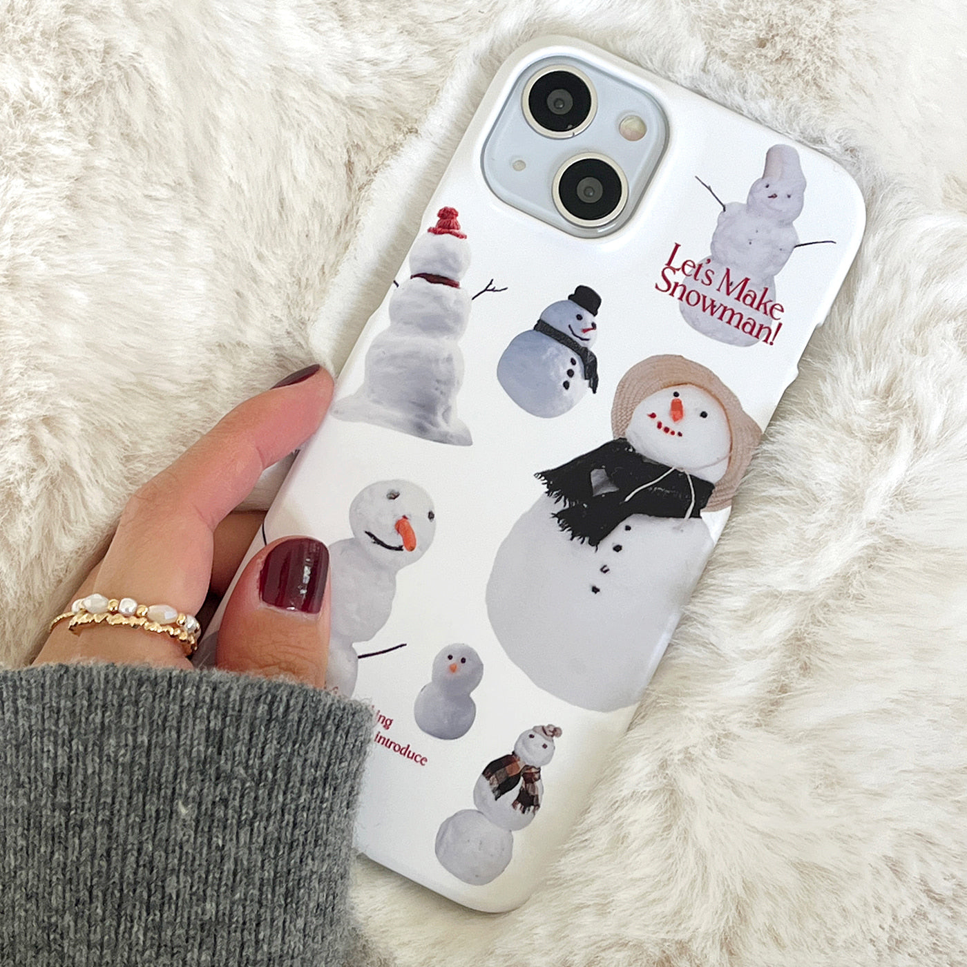 |Mademoment| Make Snowman Design Phone Case