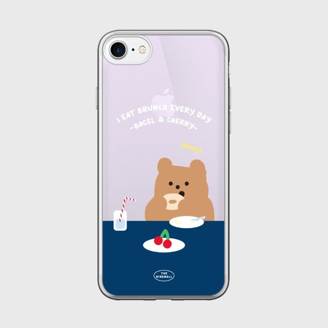 |THENINEMALL| Navy Brunch Gummy Mirror Phone Case