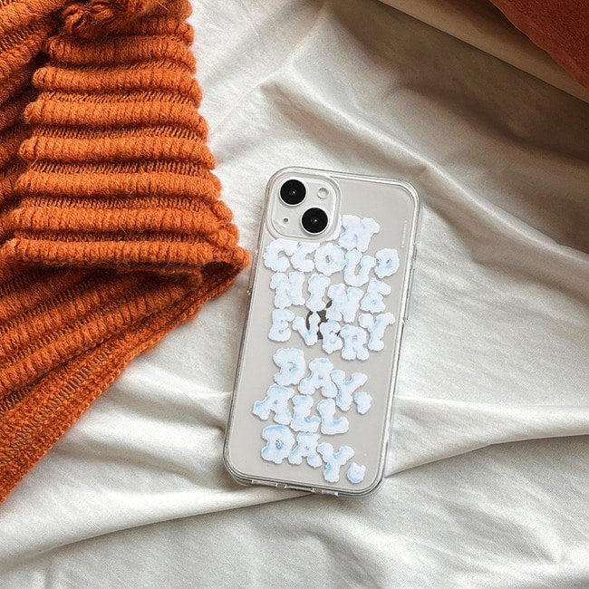 |THENINEMALL| On Cloud Nine Clear Phone Case (3 types)