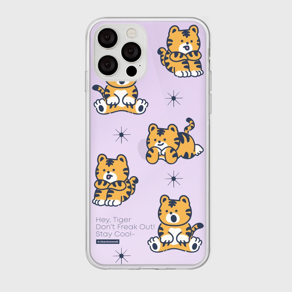 |THENINEMALL| Pattern Hey Tiger Mirror Phone Case