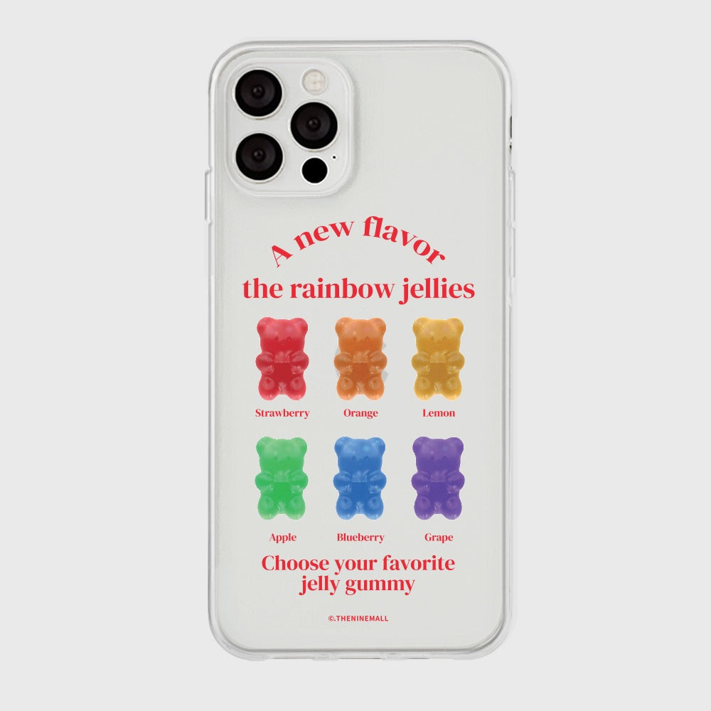 |THENINEMALL| Rainbow Jellies Clear Phone Case (3 types)