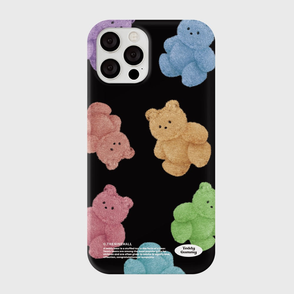 |THENINEMALL| Rainbow Teddy Gummy Hard Phone Case (3 types)