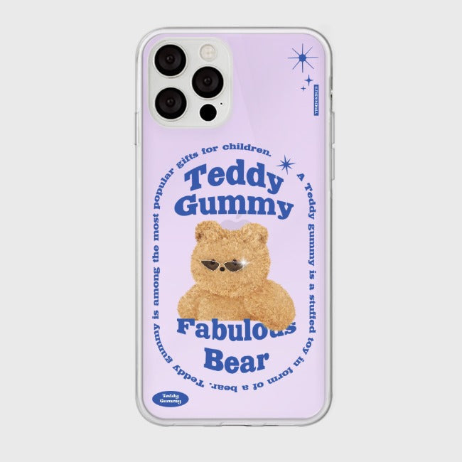 |THENINEMALL| Round Fabulous Bear Mirror Phone Case