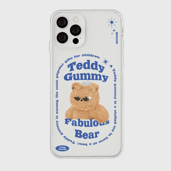 |THENINEMALL| Round Fabulous Bear Clear Phone Case (3 types)