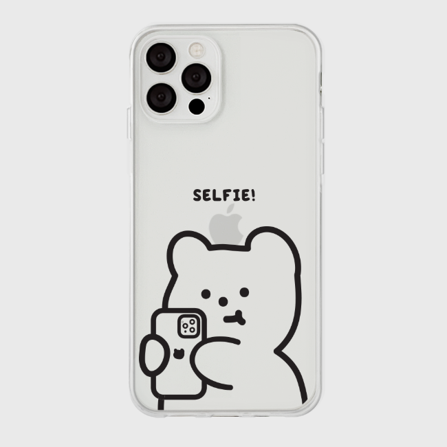 |THENINEMALL| Selfie Gummy Clear Phone Case (3 types)
