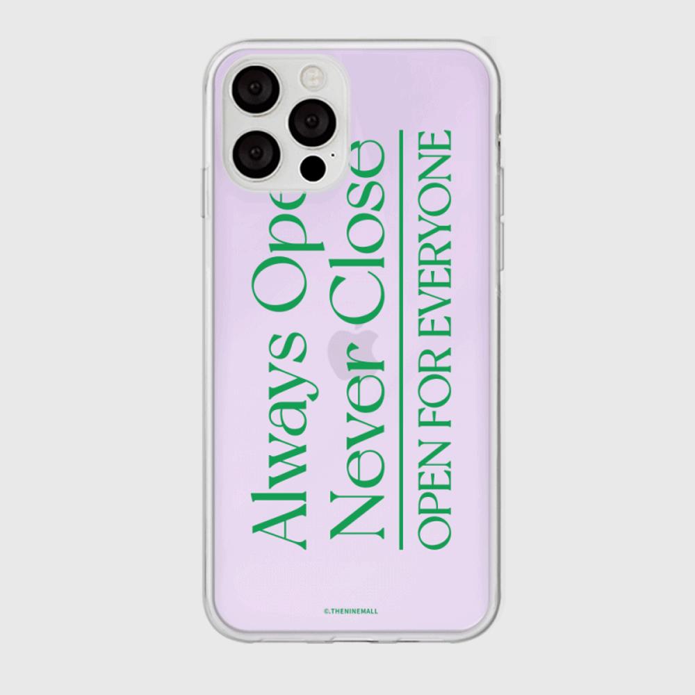 |THENINEMALL| Simple Always Open Mirror Phone Case