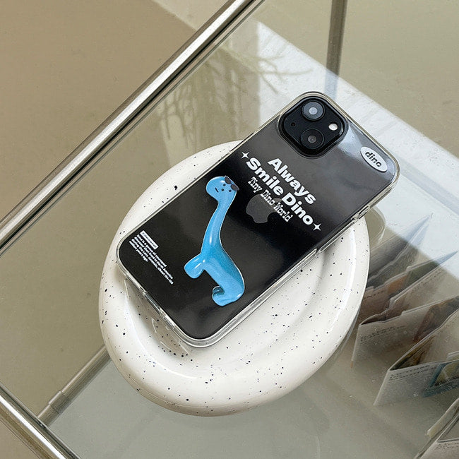 |THENINEMALL| Smile Dino Clear Phone Case (3 types)