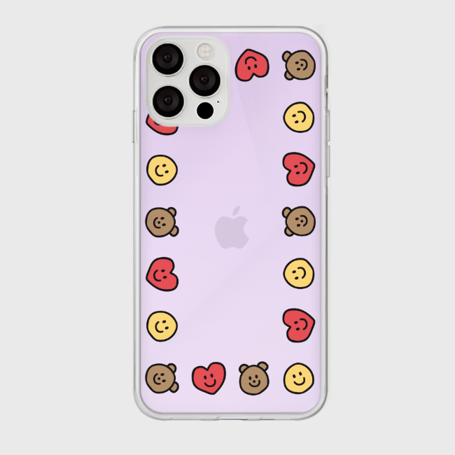 |THENINEMALL| Smile Friends Frame Mirror Phone Case