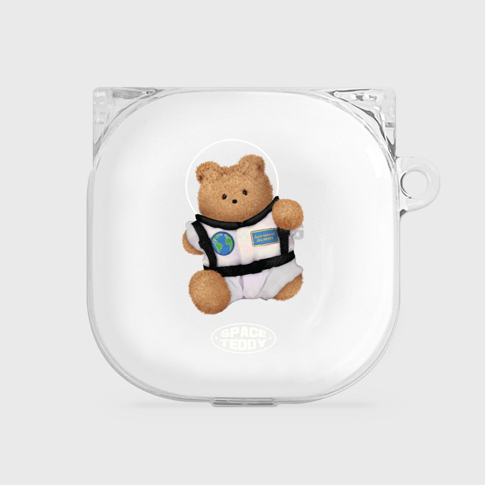 |THENINEMALL| Space Teddy Buds Live Clear Case