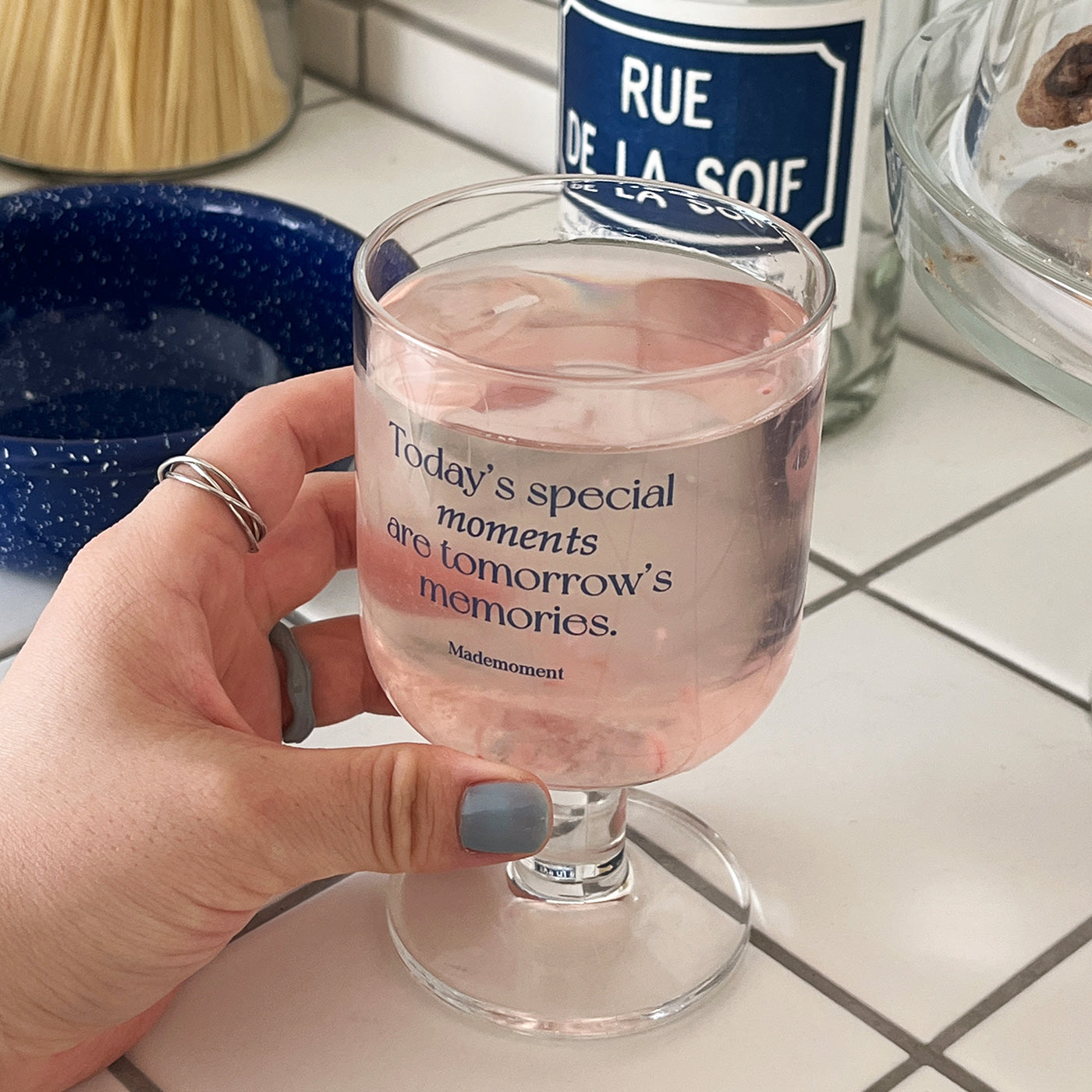 |Mademoment| Special Moment Goblet Glass Cup 280ml