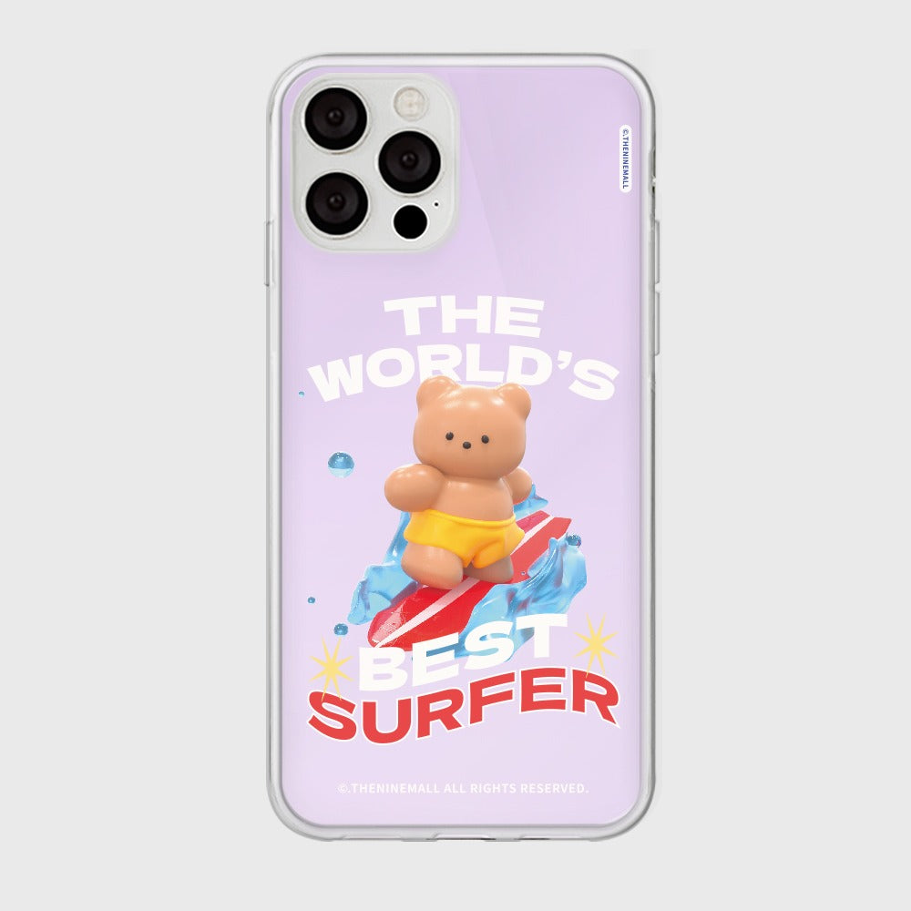 |THENINEMALL| Surfer Gummy Mirror Phone Case