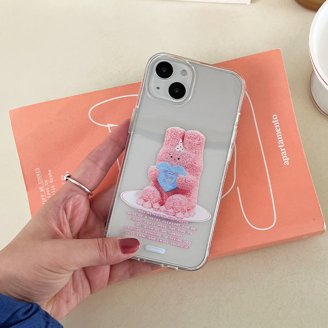 |THENINEMALL| Windy Cake Clear Phone Case (3 types)