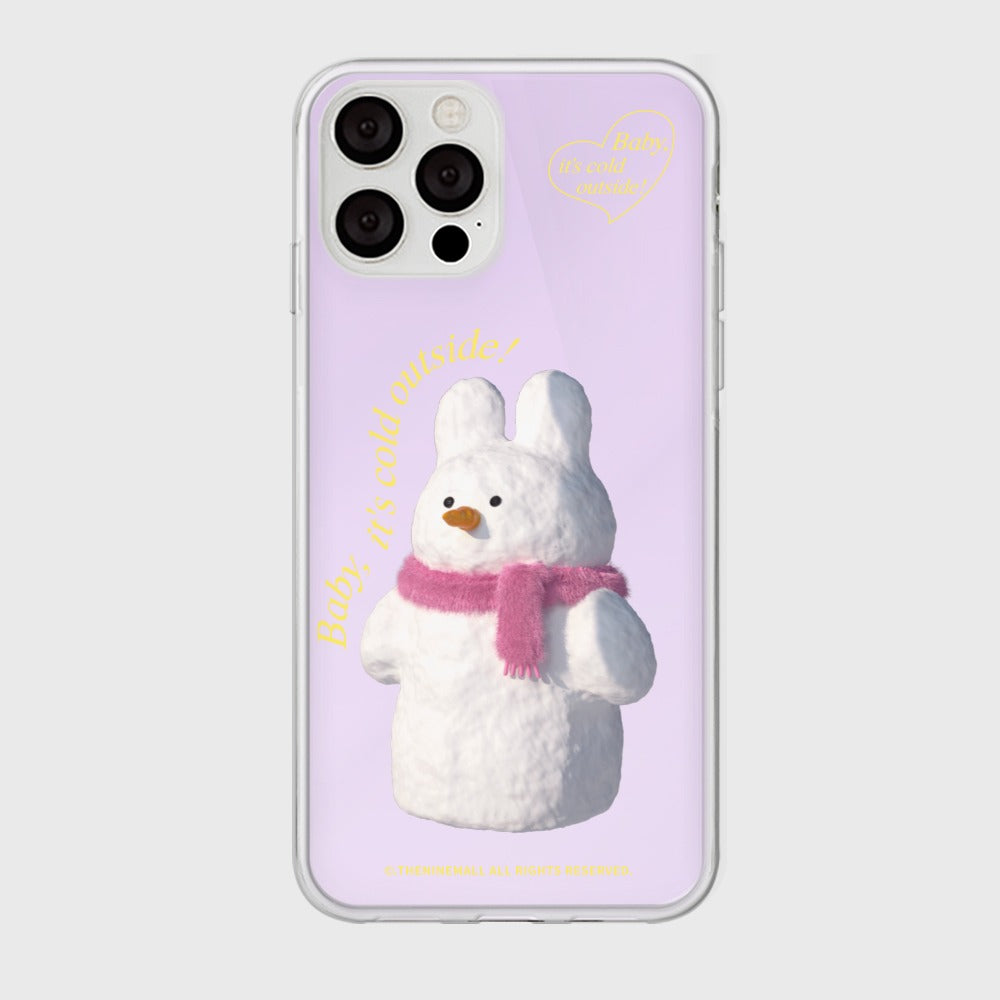 |THENINEMALL| Windy Snowman Mirror Phone Case