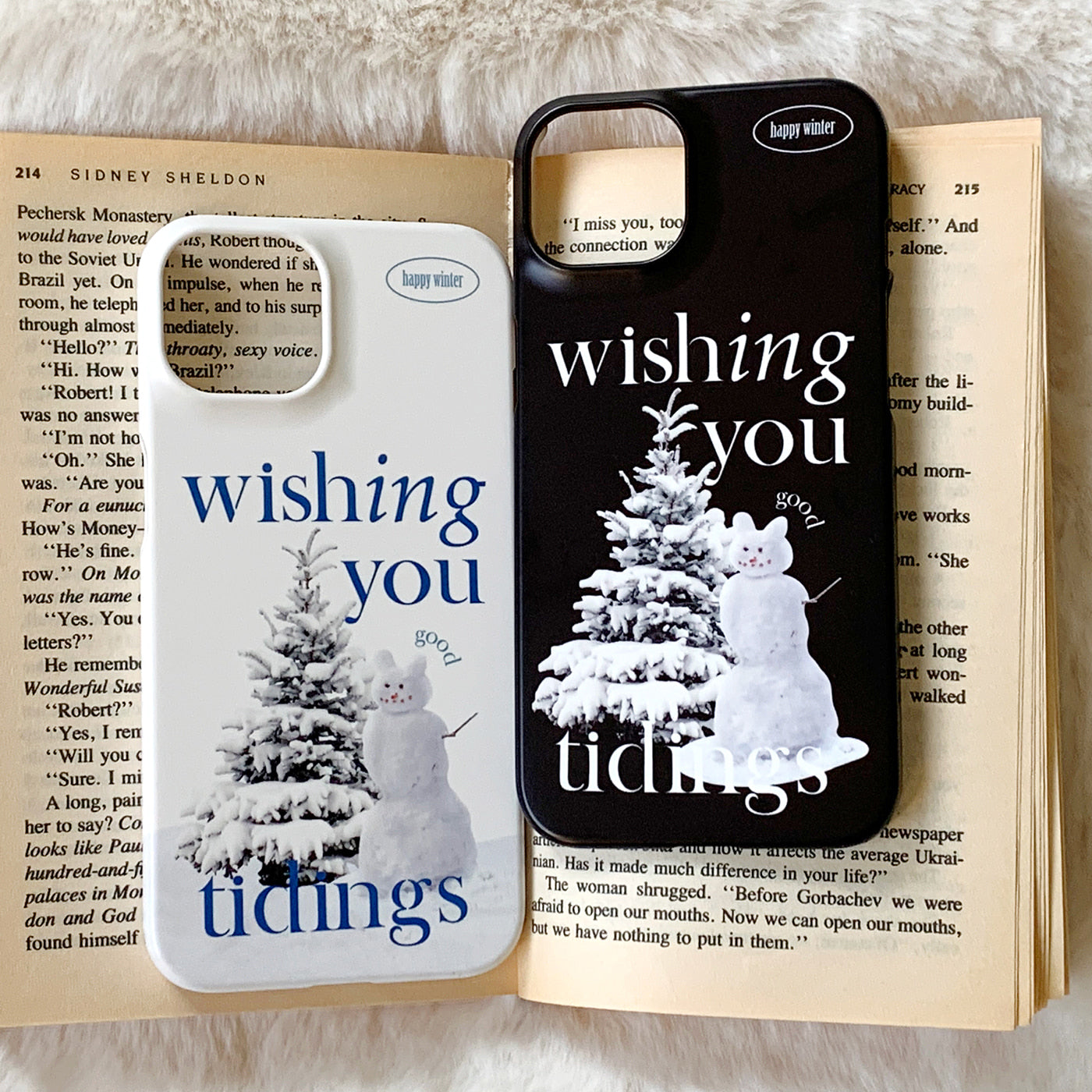 |Mademoment| Wish Snow Lettering Design Phone Case