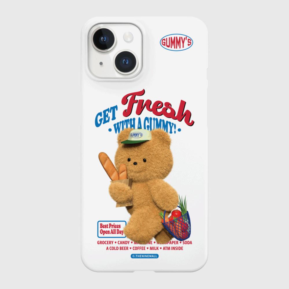 ｜THENINEMALL｜ Gummys Fresh Market Hard Phone Case (2 types)