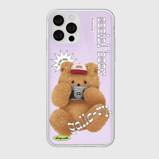 ｜THENINEMALL｜ 포토 테디 갤러리 Mirror Phone Case