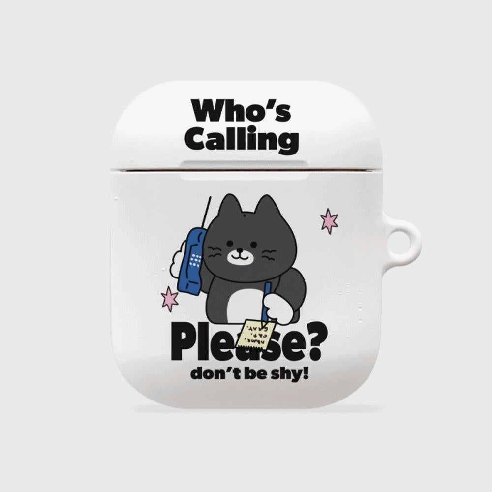 ｜THENINEMALL｜ Calling Hey Cat AirPods Hard Case