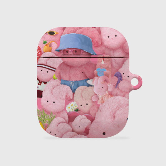｜THENINEMALL｜ Pink Windy Mood AirPods Hard Case