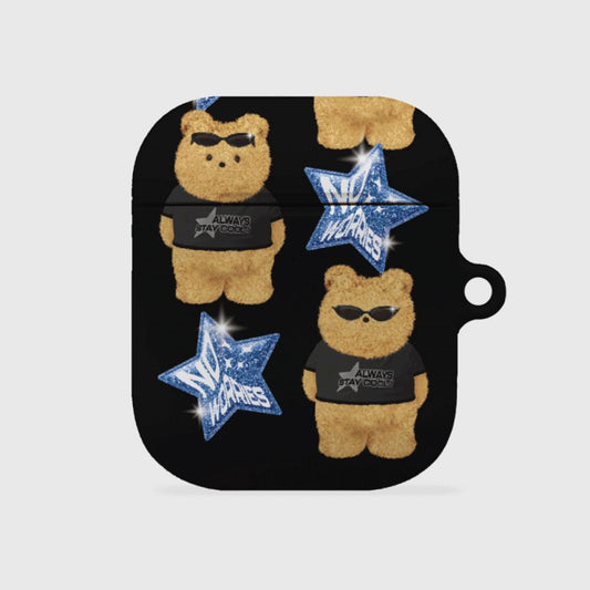 ｜THENINEMALL｜ Pattern No Worries Gummy AirPods Hard Case