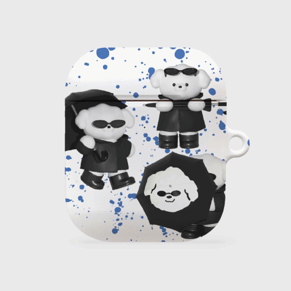 ｜THENINEMALL｜ Pattern Rainy Day Ppokku AirPods Hard Case