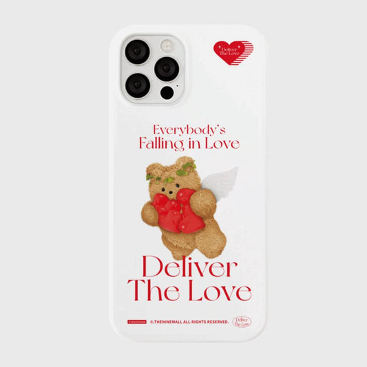 ｜THENINEMALL｜ 큐피드 테디 Hard Phone Case (3 types)
