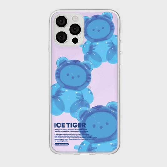 ｜THENINEMALL｜ 젤리 타이거 Mirror Phone Case