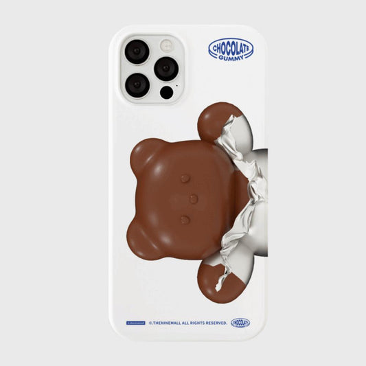 ｜THENINEMALL｜ 빅 초콜릿 구미 Hard Phone Case (3 types)