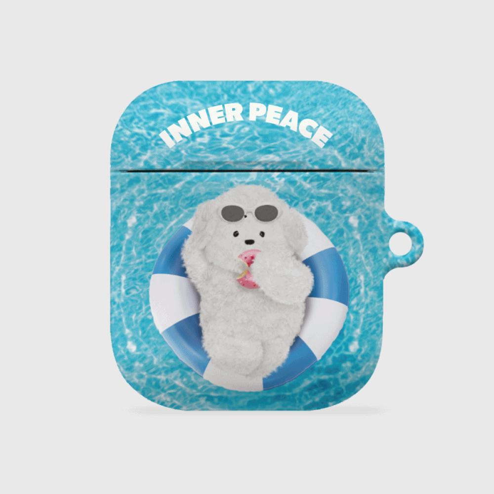 ｜THENINEMALL｜ Swim Ppokku Inner Peace AirPods Hard Case
