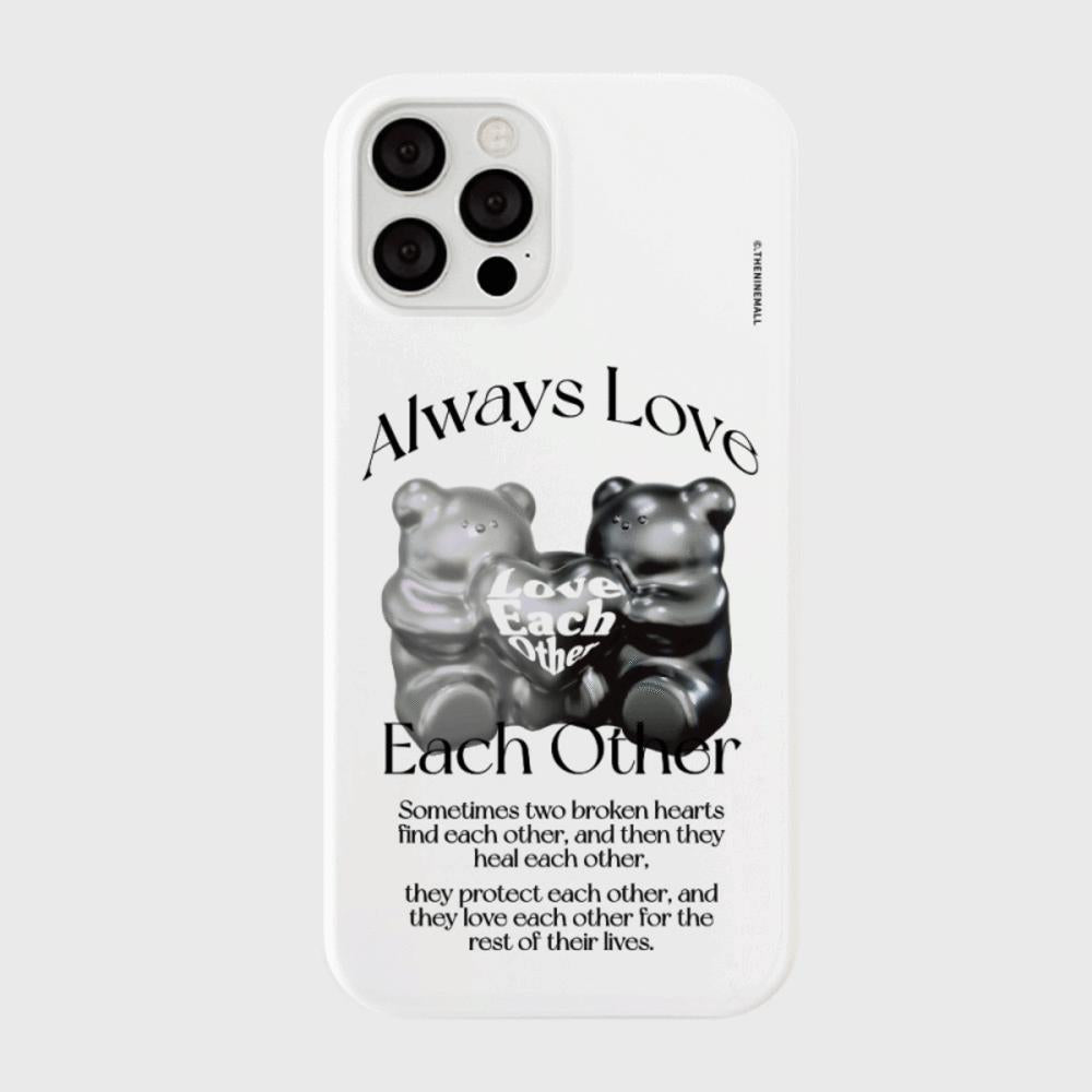 ｜THENINEMALL｜ 러브베어 Hard Phone Case (3 types)