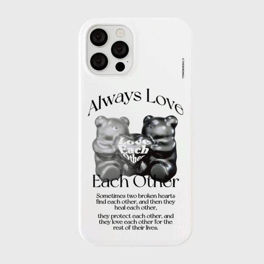 ｜THENINEMALL｜ 러브베어 Hard Phone Case (3 types)