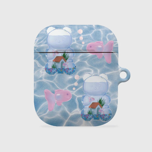｜THENINEMALL｜ Pattern Gummy Fish House AirPods Hard Case